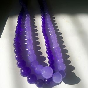 Purple  jade only jade necklace one left